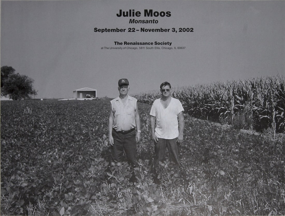 Monsanto (Joe & Tony): Monsanto (Joe & Tony) by Julie Moos, 2002 Unsigned Offset Lithograph. Paper size is 18 x 24 inches, with an image size of 18 x 24 inches. The Offset Lithograph is from an unknown edition size. and is