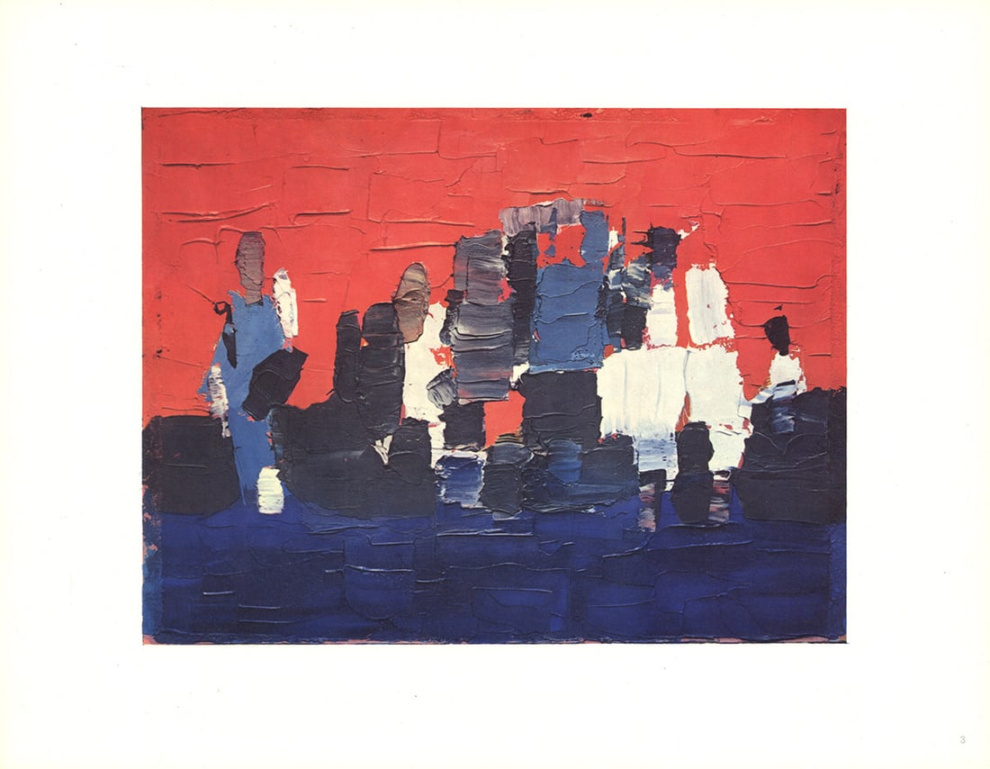 Painting #3: Painting #3 by Nicolas De Stael, 1980 Unsigned Offset Lithograph. Paper size is 10.75 x 14 inches, with an image size of 7.5 x 9.75 inches. The Offset Lithograph is from an unknown edition size. and