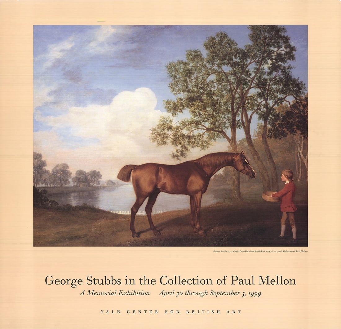 Pumpkin with a Stable-Lad: Pumpkin with a Stable-Lad by George Stubbs, 1999 Unsigned Offset Lithograph. Paper size is 26.25 x 27.25 inches, with an image size of 17.775 x 22 inches. The Offset Lithograph is from an unknown