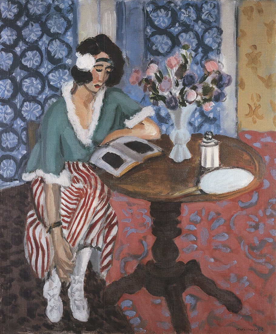 Reading Girl at the Desk - 2