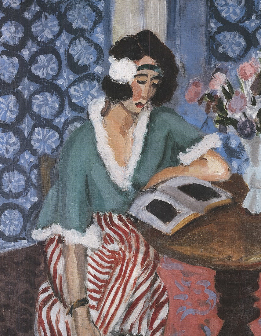 Reading Girl at the Desk - 3