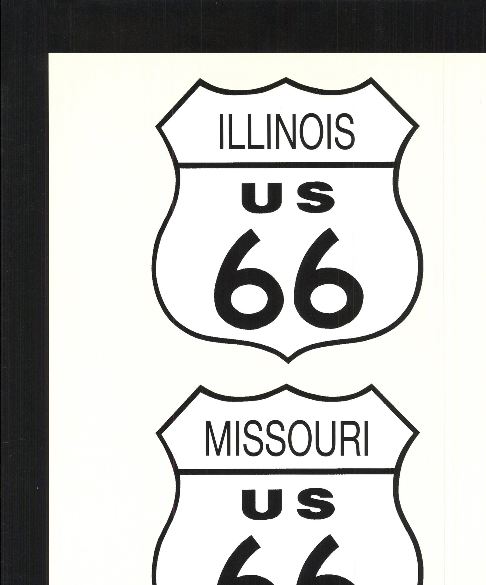 Route 66 (Black wtih Ivory) - 2