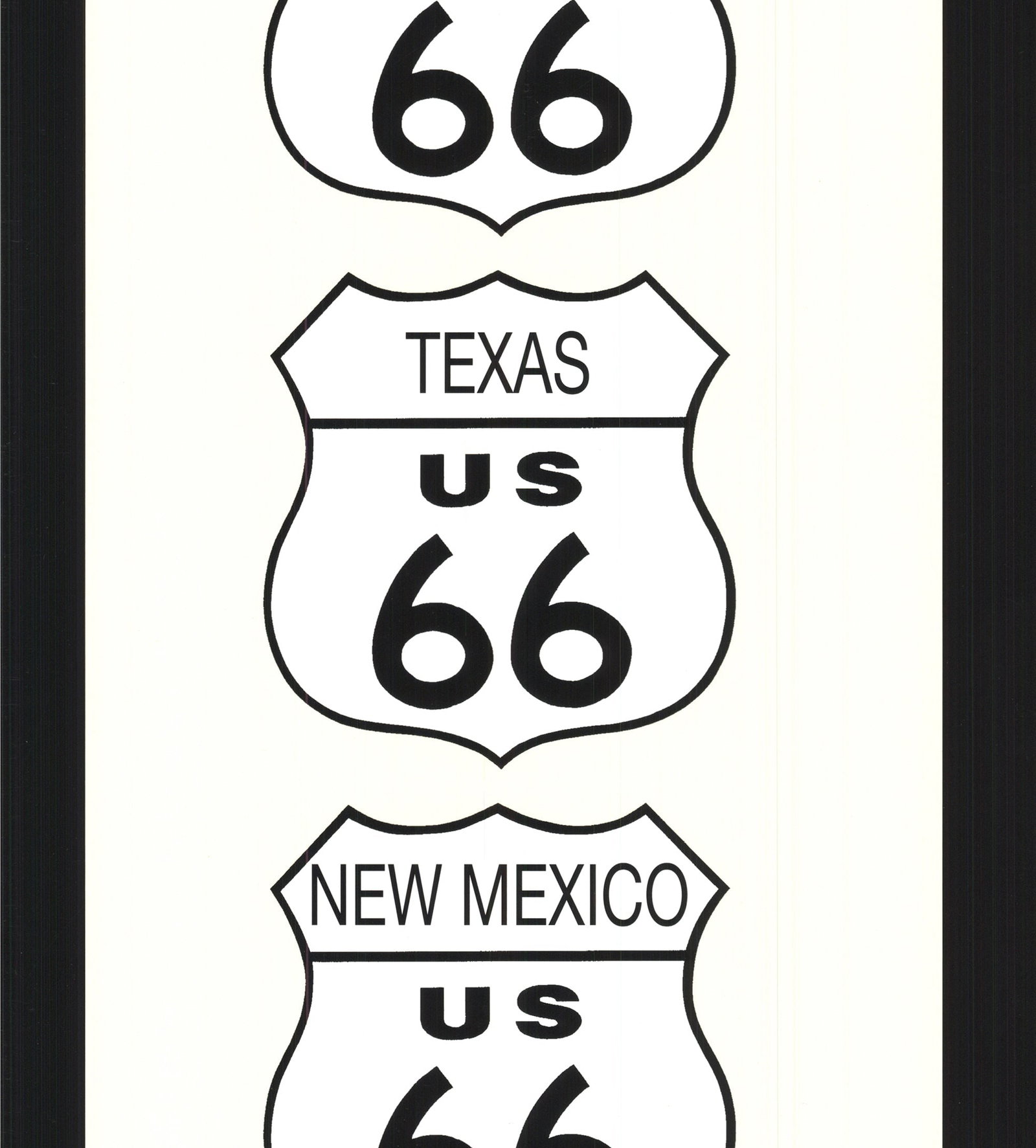 Route 66 (Black wtih Ivory) - 3