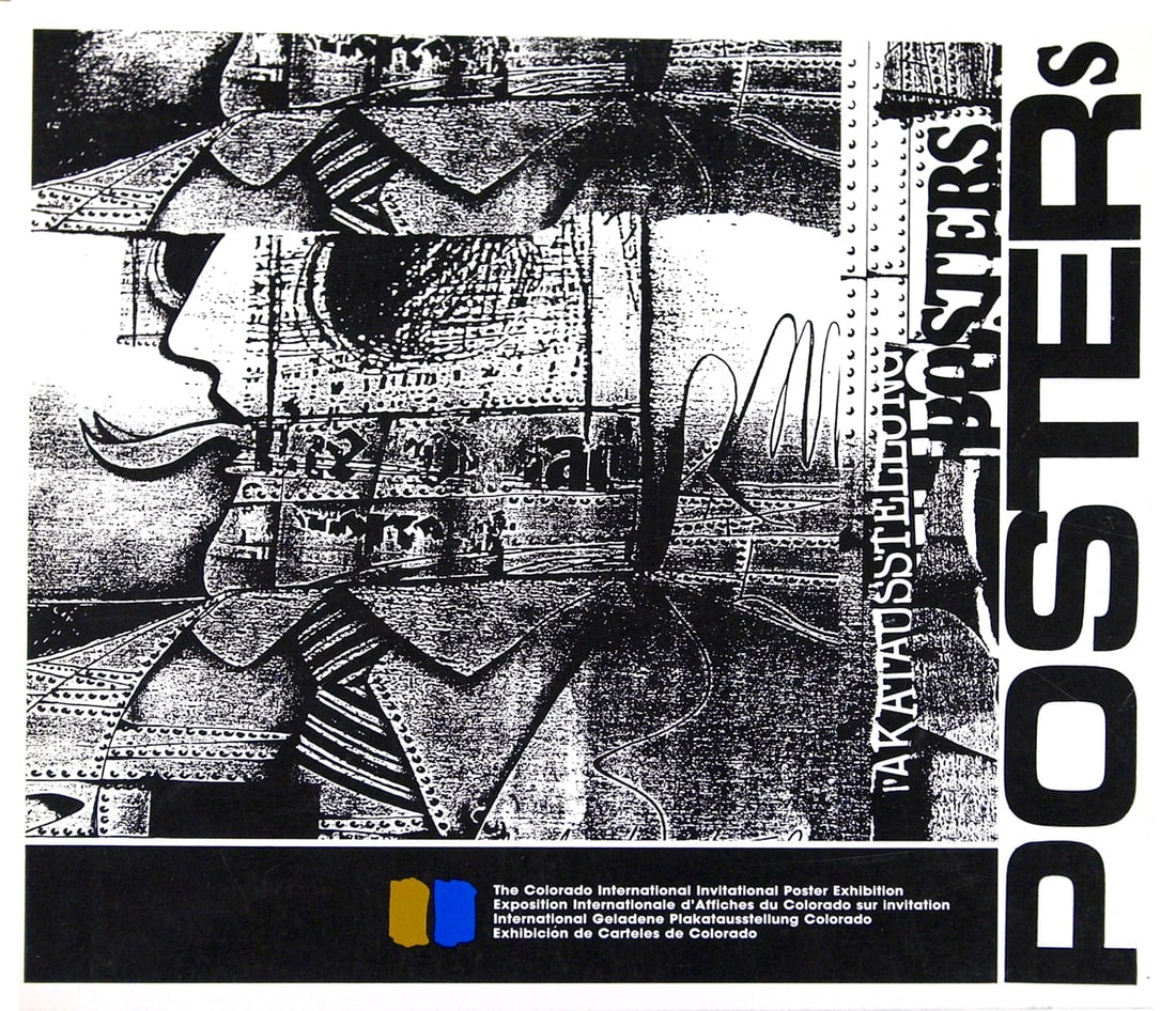 The Colorado International Invitational Poster Exhibition: The Colorado International Invitational Poster Exhibition by Artist Unknown, 1985 Unsigned Book. Paper size is 8.75 x 9.25 inches, with an image size of 7 x 7.5 inches. The Book is from an unknown