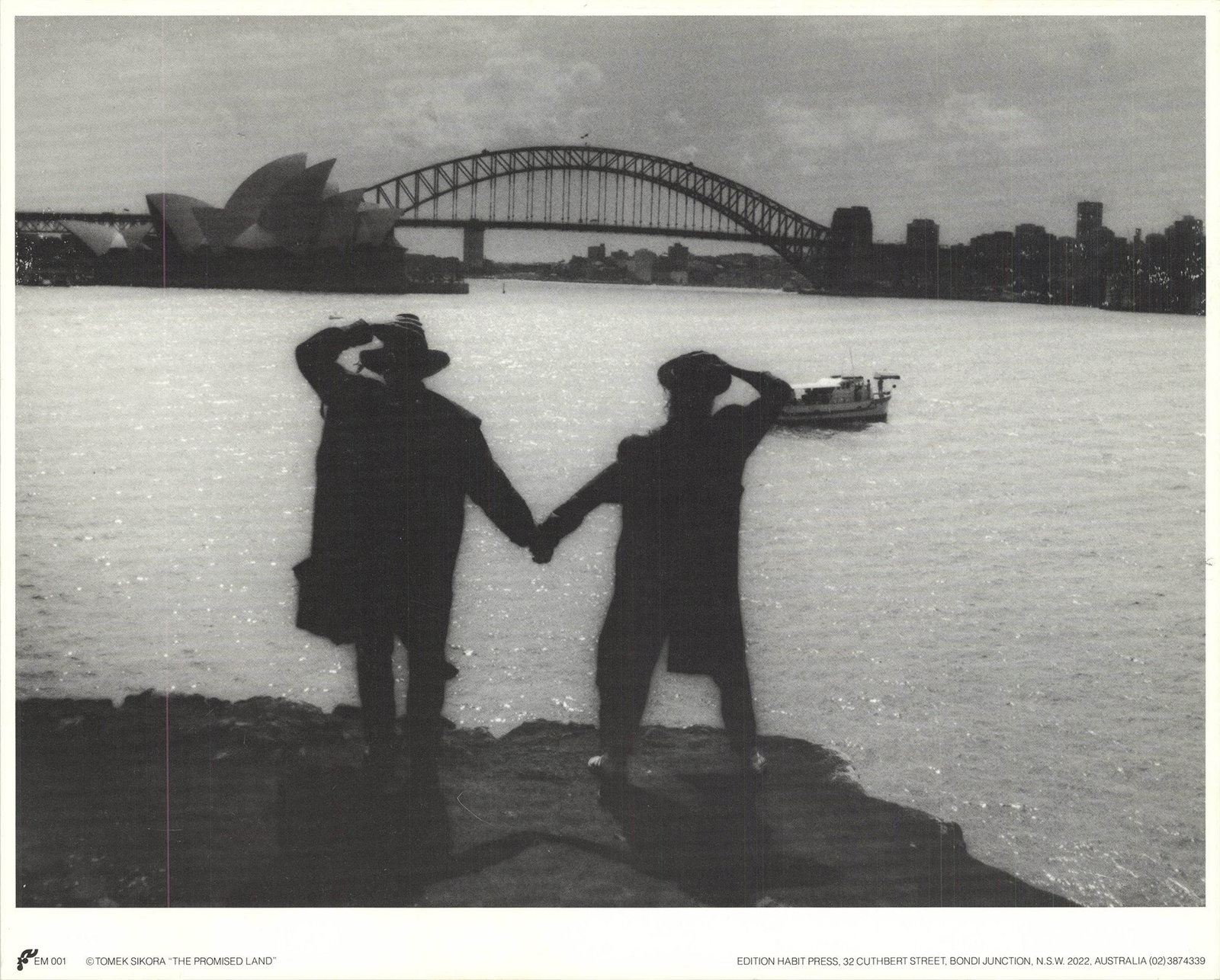 The Promised Land: The Promised Land by Tomek Sikora, 1991 Unsigned Offset Lithograph. Paper size is 9.5 x 11.75 inches, with an image size of 9.5 x 11.75 inches. The Offset Lithograph is from an unknown edition size.