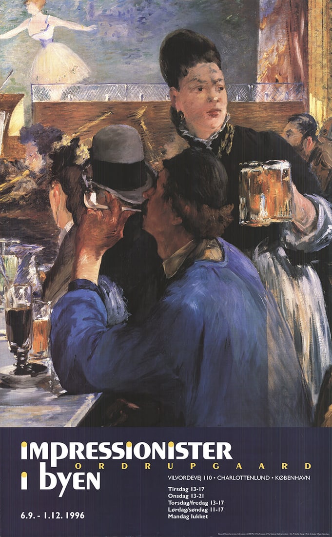 The Waitress: The Waitress by Edouard Manet, 1996 Unsigned Offset Lithograph. Paper size is 39.5 x 24.5 inches, with an image size of 31.25 x 24.5 inches. The Offset Lithograph is from an unknown edition size. and