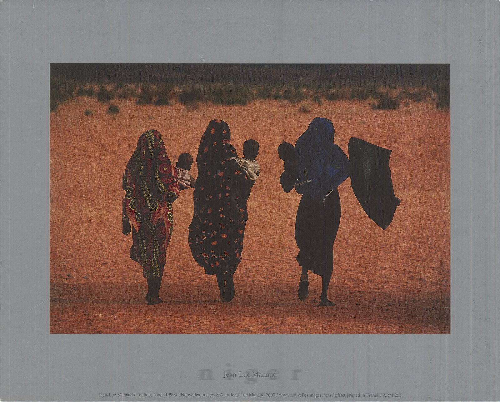 Toubou, Niger: Toubou, Niger by Jean-Luc Manaud, 2000 Unsigned Offset Lithograph. Paper size is 9.5 x 12 inches, with an image size of 6.5 x 9.5 inches. The Offset Lithograph is from an unknown edition size. and is