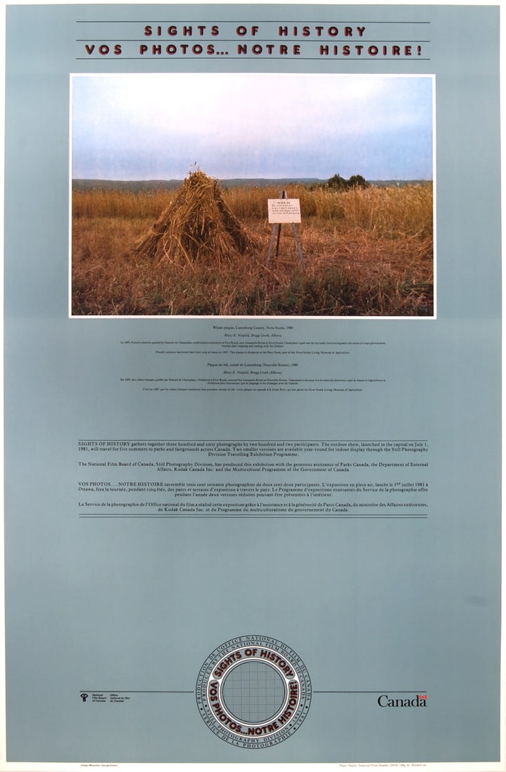 Wheat Plaque, Lunenberg County, Nova Scotia: Wheat Plaque, Lunenberg County, Nova Scotia by Mary E. Neufeld, Unsigned Offset Lithograph. Paper size is 34 x 22 inches, with an image size of 10.5 x 15.75 inches. The Offset Lithograph is from an