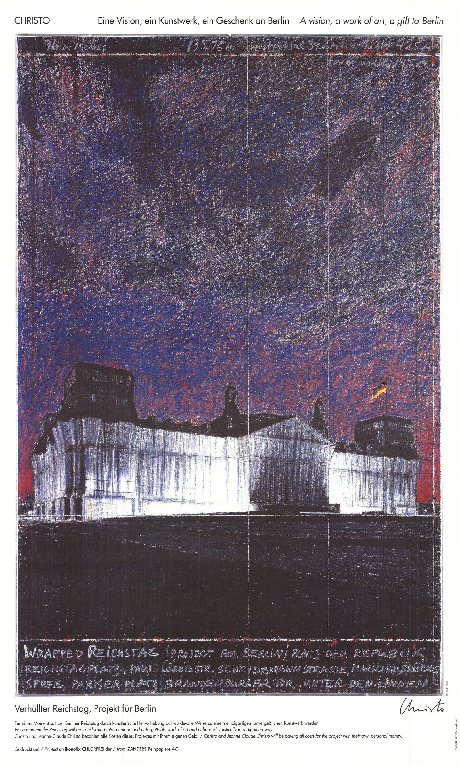 Wrapped Reichstag, Project for Berlin (1 of 4)