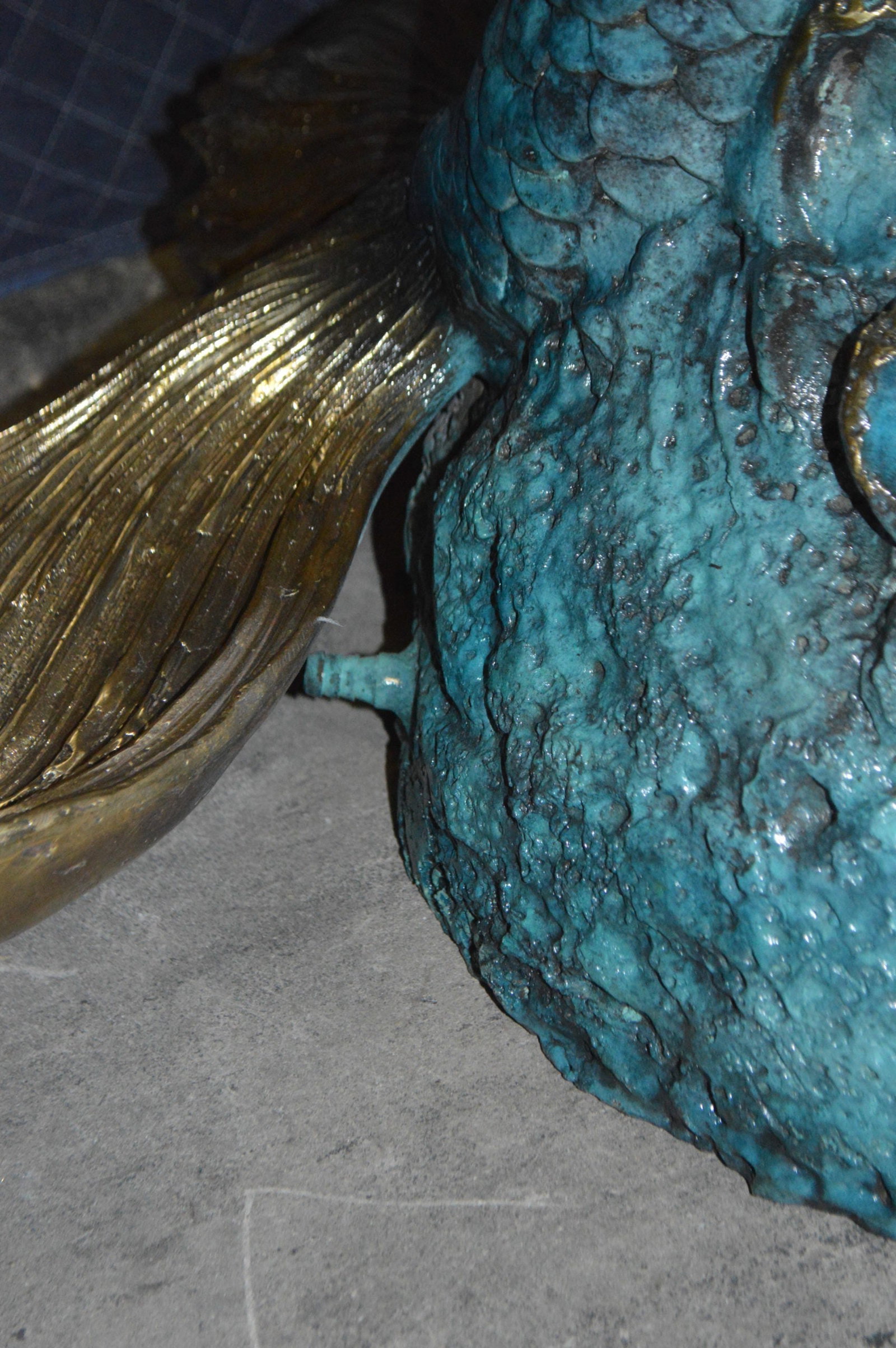 Mermaid holding a shell - large Bronze Statue Art Nude 43"L x 30"W x 76"H. - 8