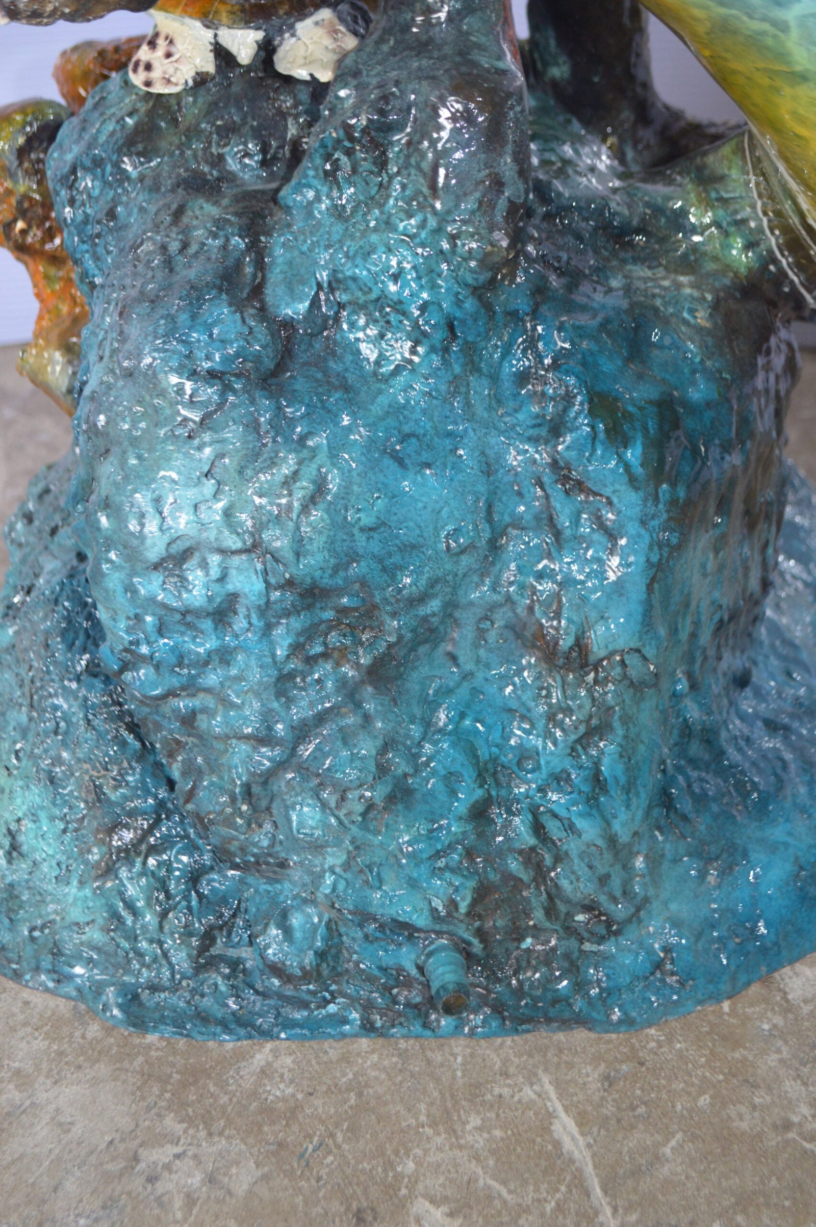 Mahi Mahi -large Fish fountain Bronze Statue - Size: 30"L x 32"W x 69"H. - 8