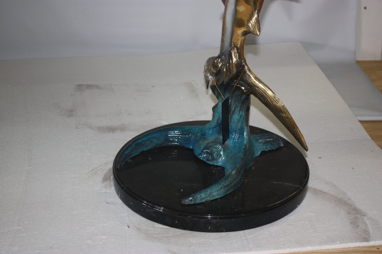 Two Sailfish 56"H Bronze Statue On A Marble Base - 7