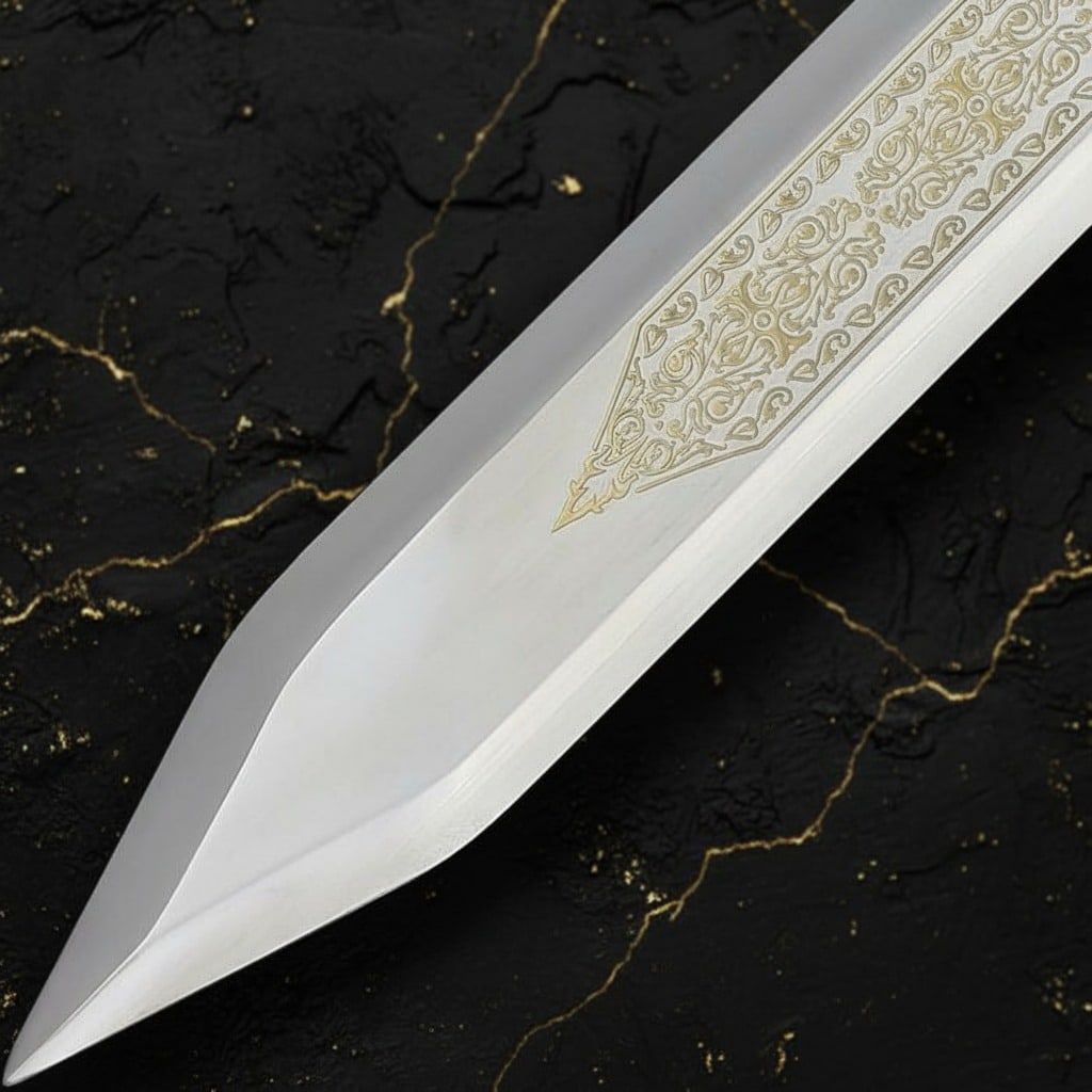 23" Decorative Gladiator Sword Stainless Steel Blade Wood Metal Hilt Costume - 5