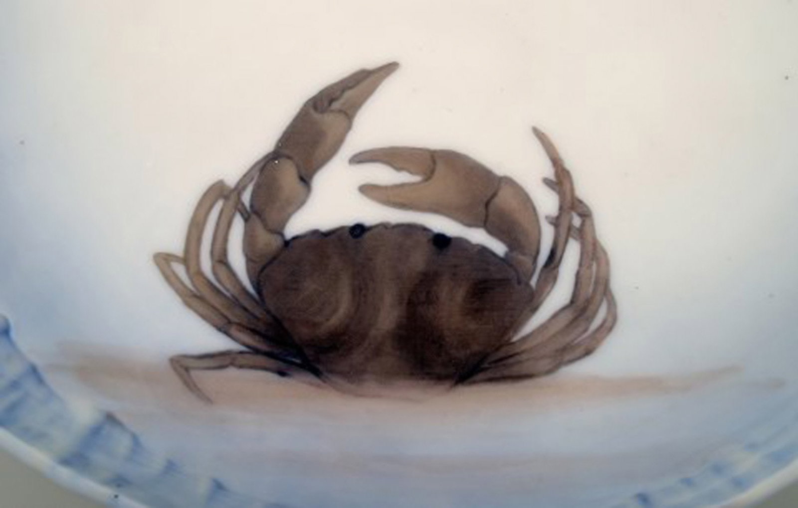 Rare Royal Copenhagen Art Nouveau cod dish number 1/482. - 3
