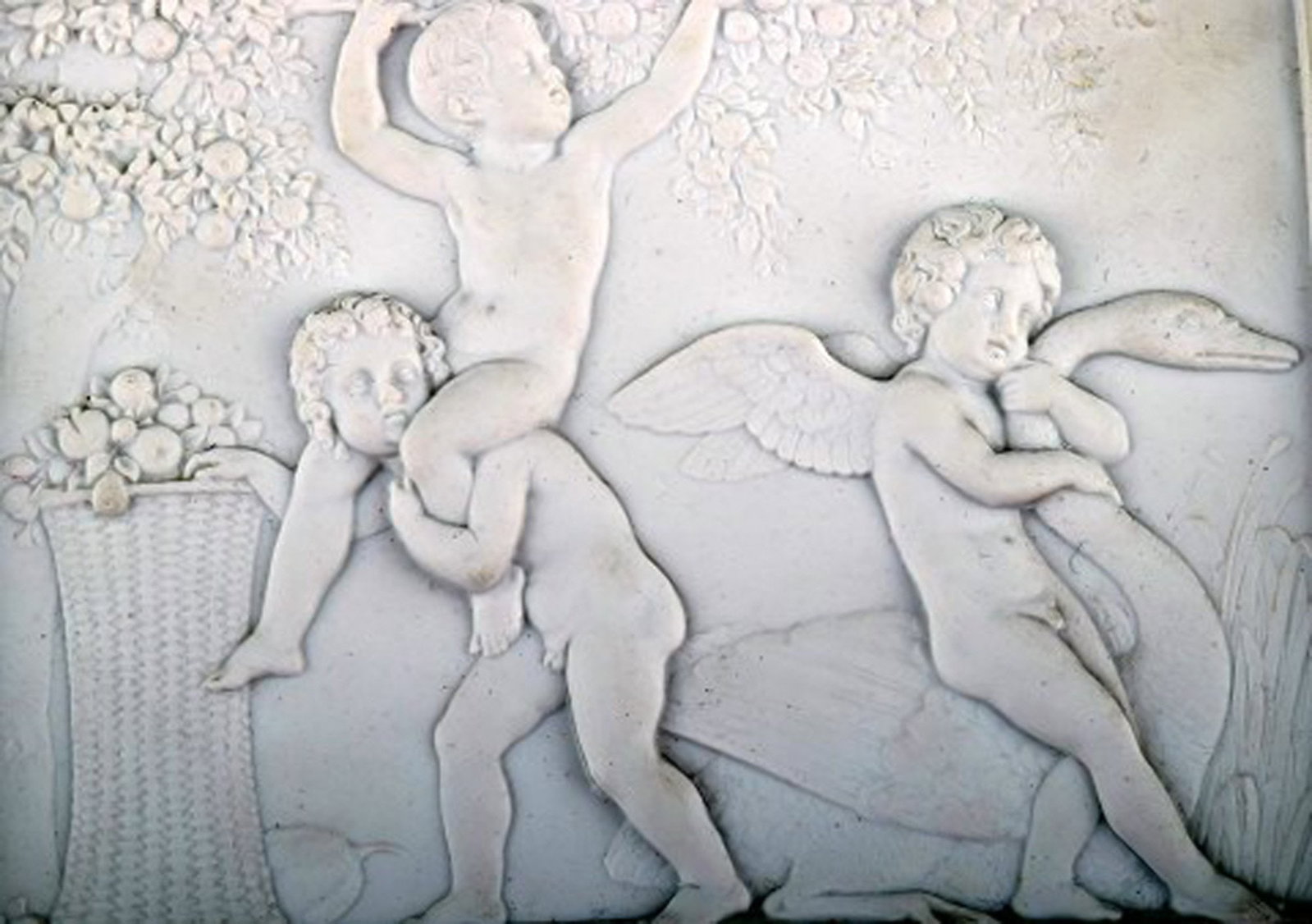 Royal Copenhagen biscuit plaque after Thorvaldsen. - 2