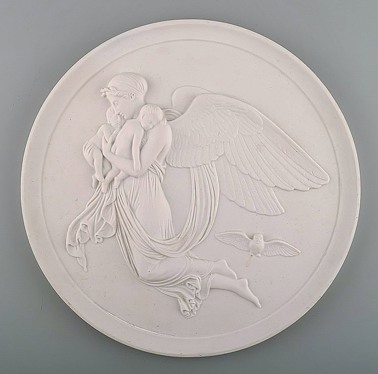 Royal Copenhagen biscuit plate after Thorvaldsen. (1 of 6)