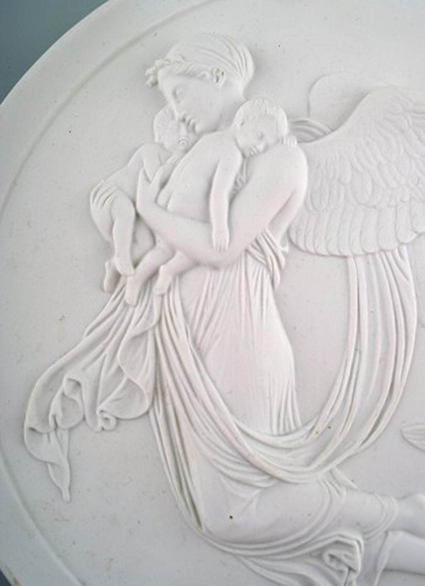 Royal Copenhagen biscuit plate after Thorvaldsen. - 4