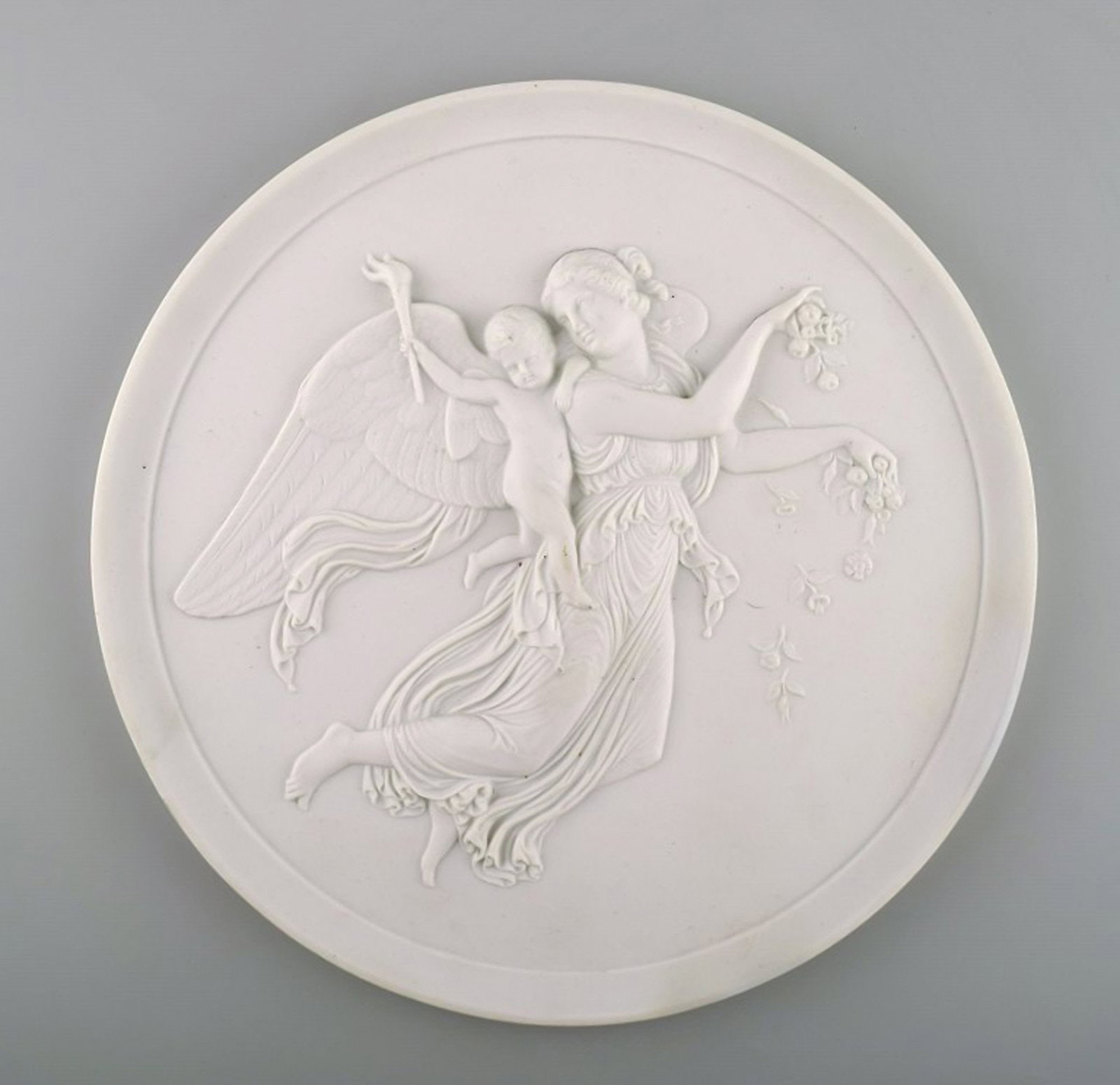 B&G (Bing & Grondahl) biscuit plate by Thorvaldsen, app. 1880. (1 of 6)