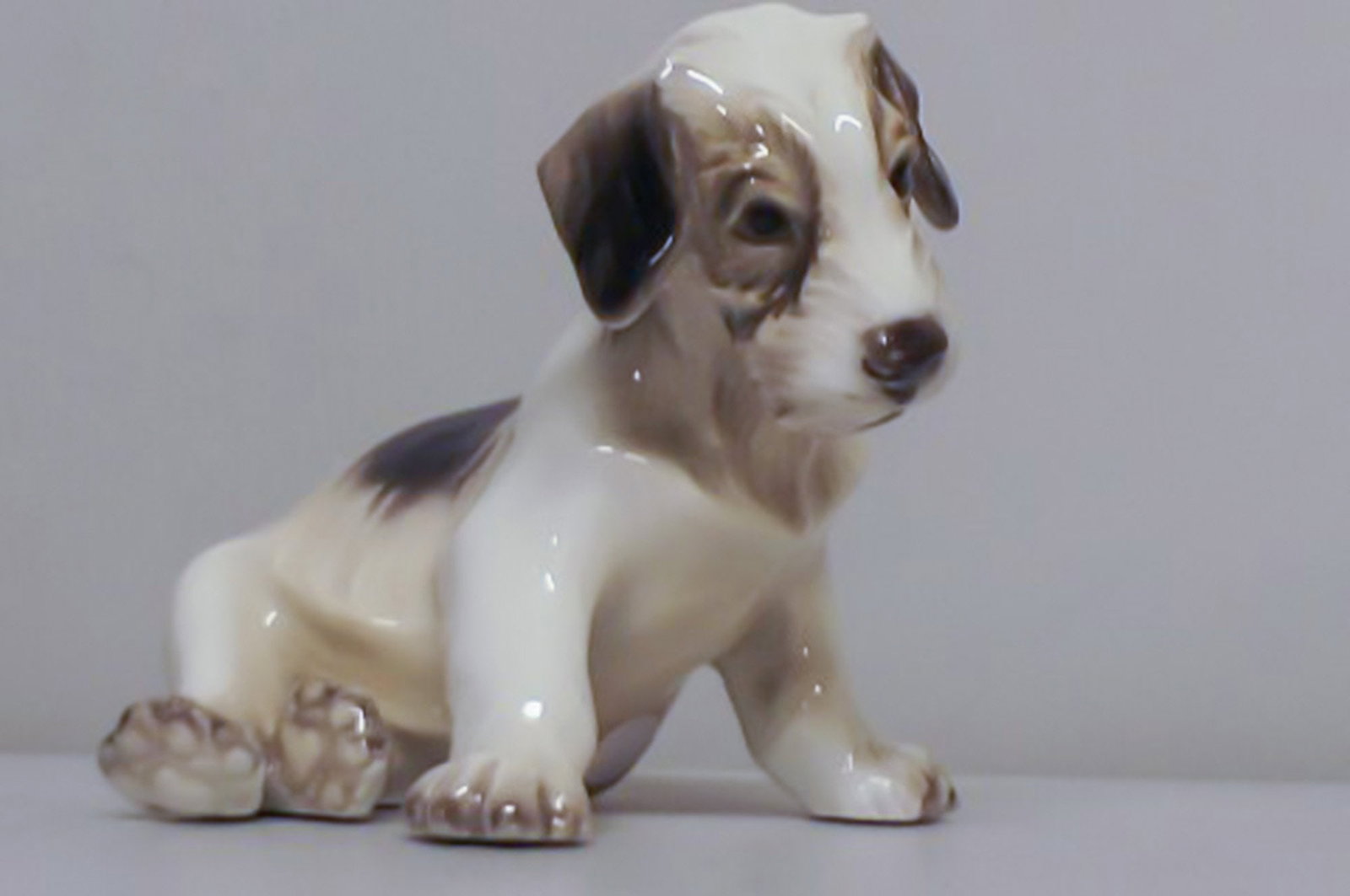 Fantastic Dahl Jensen dog # 1008.: Title: Fantastic Dahl Jensen dog # 1008. Description: Here you are offered a Dahl Jensen puppy, fantastic quality. Rare collector´s piece. Signed DJ Copenhagen. Size : 9.5 cm. or 3.7" in height. Bran