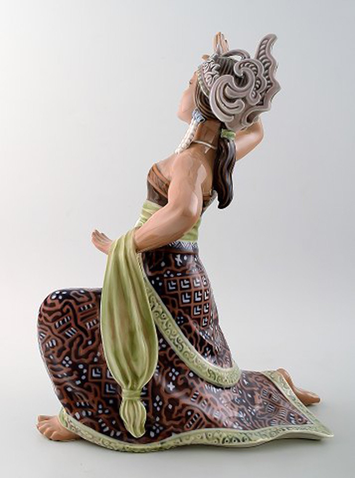 Rare Dahl Jensen, Denmark, dancer 1208 Oriental figure Sumatra dancer - 5