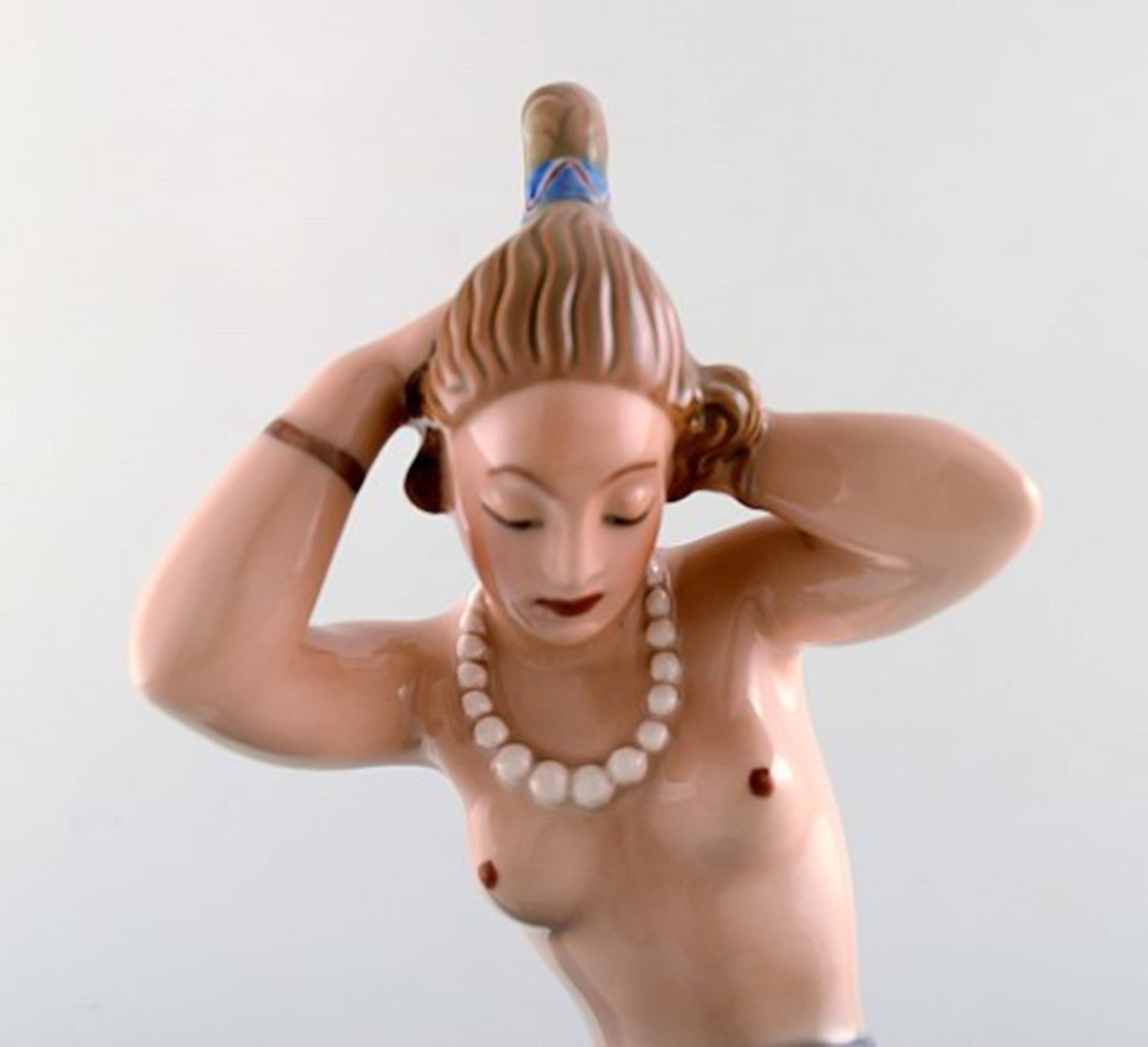 Jens Jacob Bregnø for Dahl-Jensen. Figure of porcelain nr. 1177, 'Morgen'. - 4