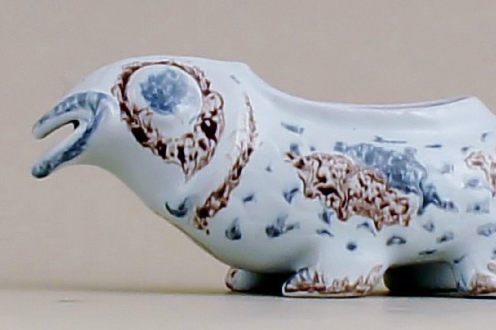 Rare Aluminia fabulous animal. - 2