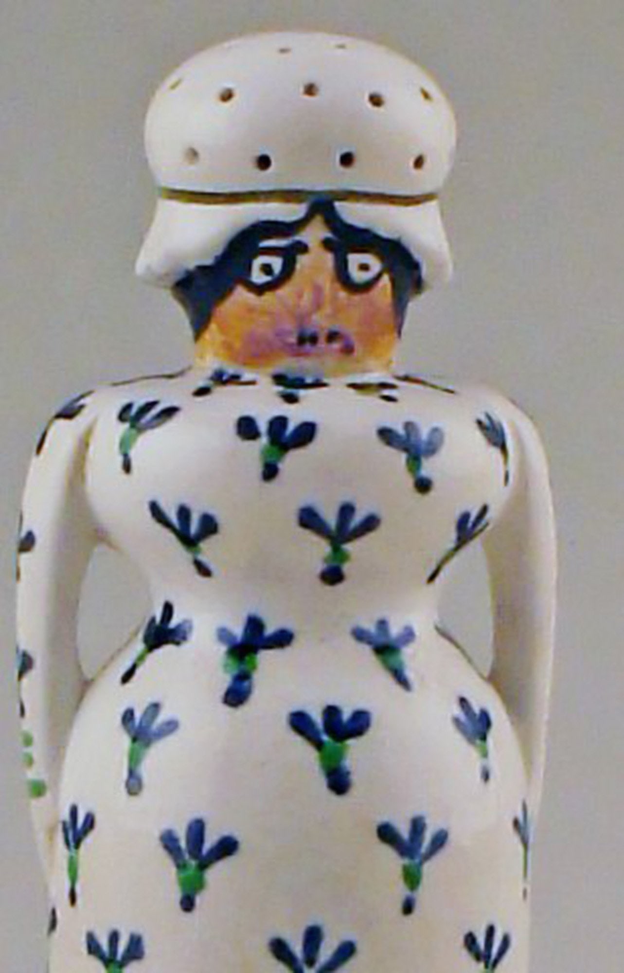 Rare and early Aluminia pepper shaker. - 2