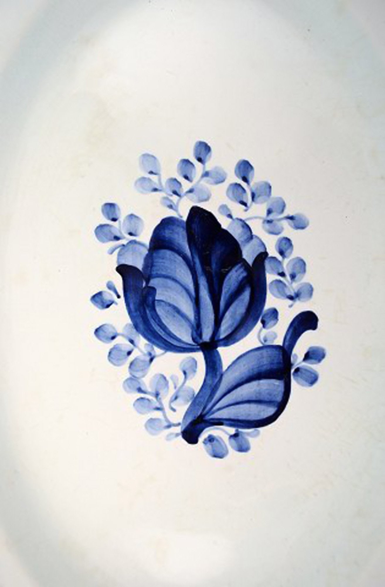 Aluminia Tranquebar, oval platter. Decoration number 11/927. - 2