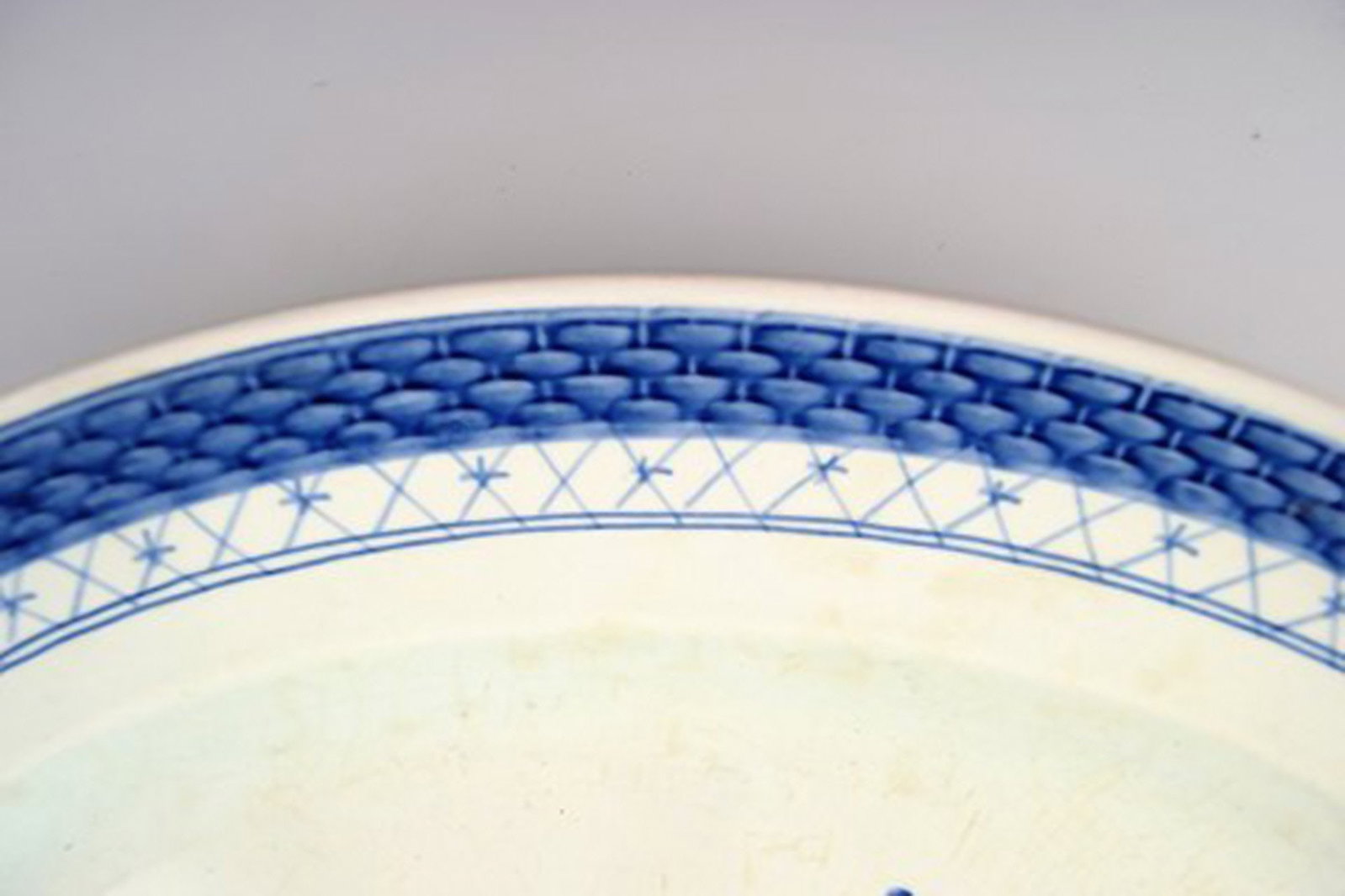 Aluminia Tranquebar, oval platter. Decoration number 11/927. - 3