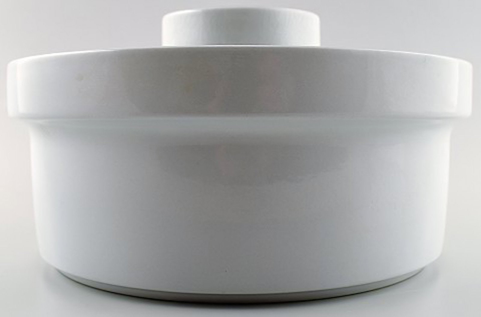 Covered Bowl / Tureen / bowl with lid. Aluminia/Royal Copenhagen blue line, earthenware. - 3