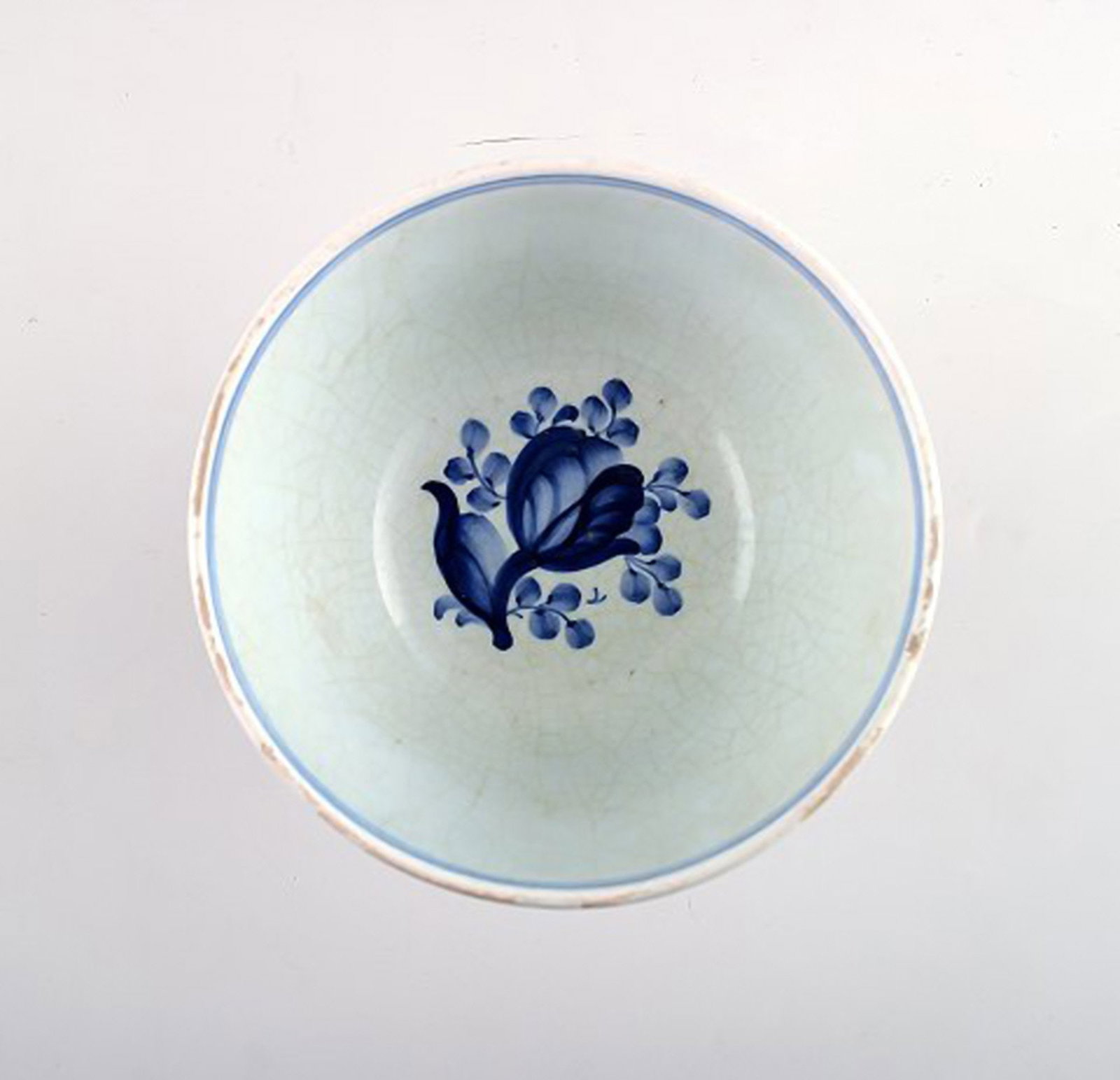 Tranquebar rare faience centerpiece. Decoration number 11/1093. - 2