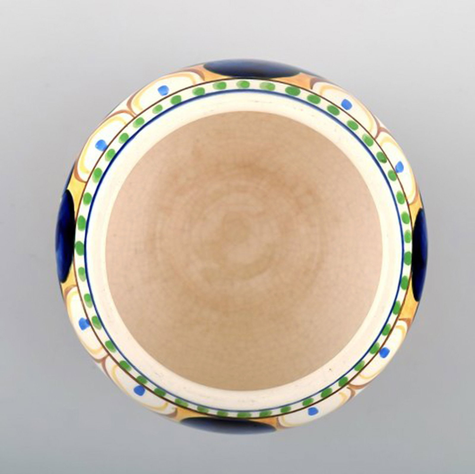 Aluminia vase, hand-painted with flowers, Denmark early 20 c. - 4
