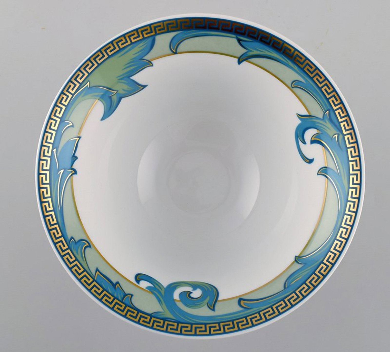 Peacock from Copenhagen's faience factory / Aluminia. Large bowl in faience. - 4