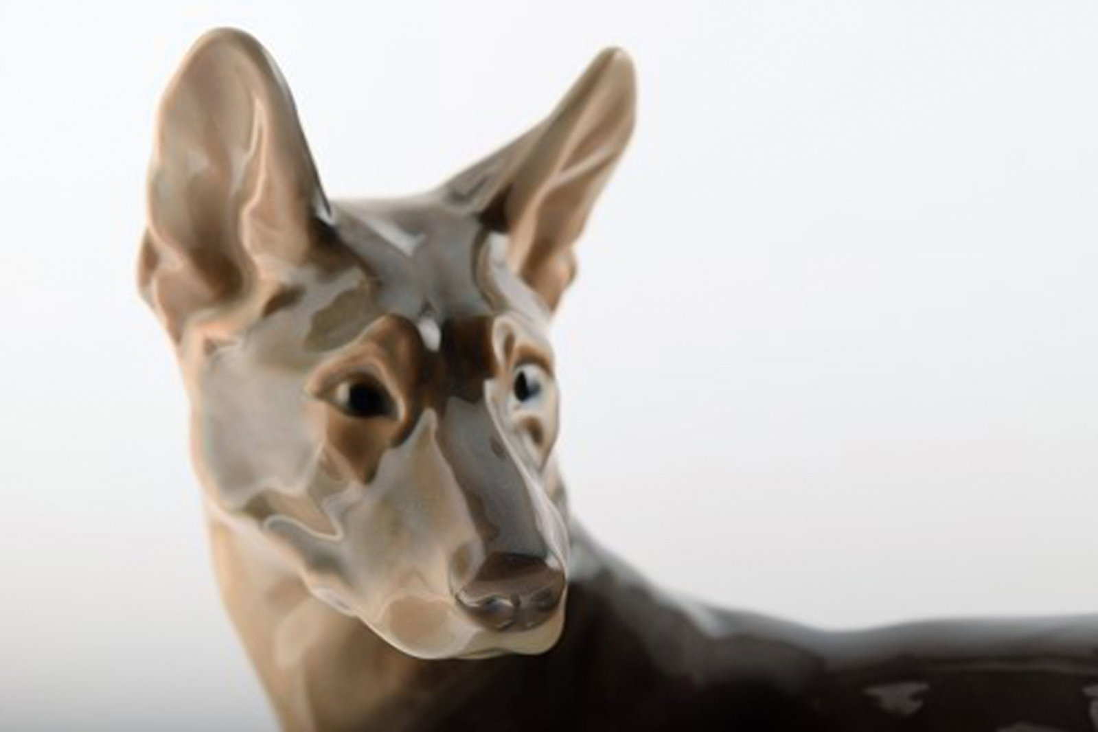 Rare Bing & Grondahl, B&G 2018, standing German shepherd puppy. 1920s. - 3