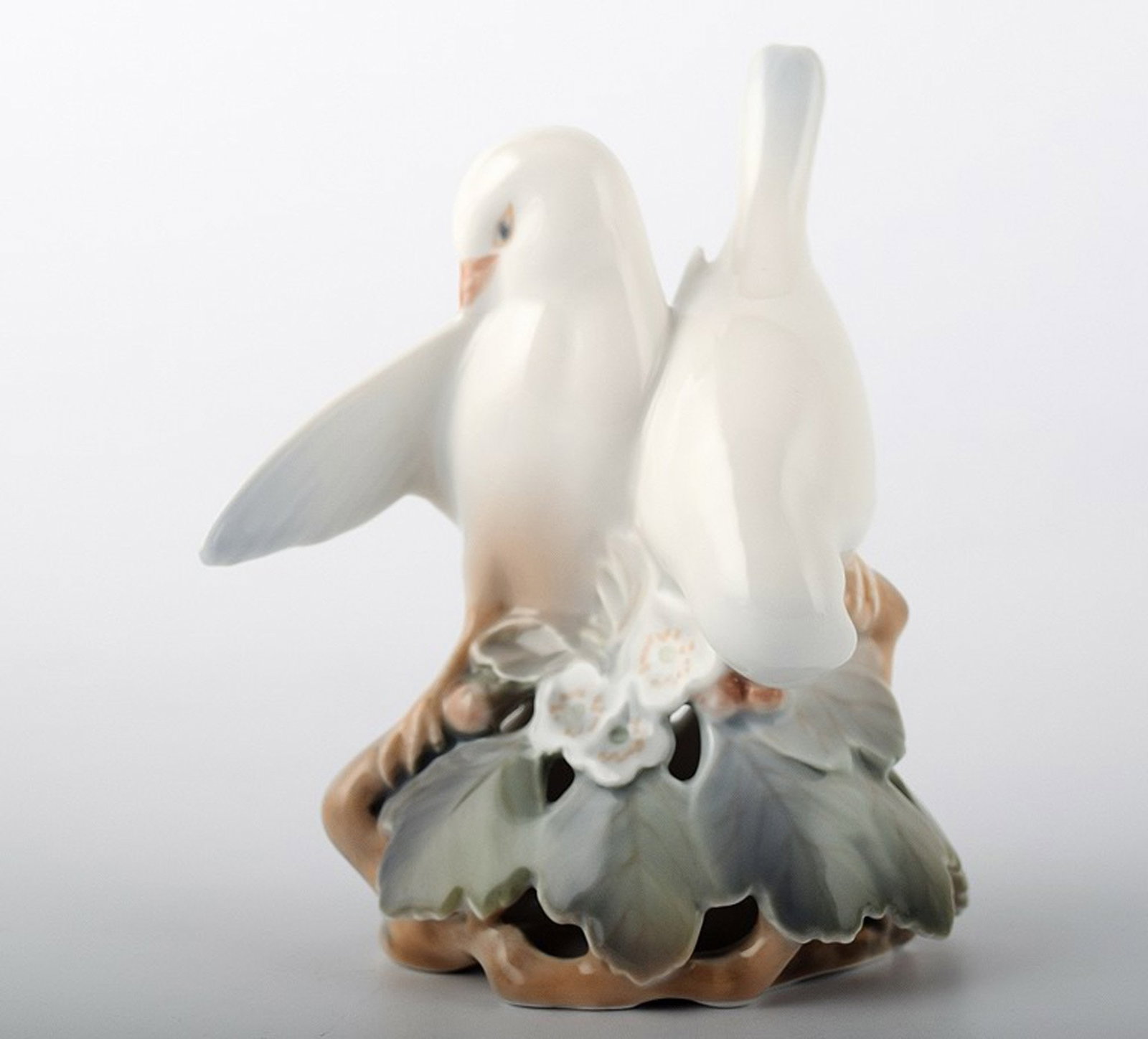 Royal Copenhagen Porcelain, birds, lovebirds, designed by Th.Madsen. (1 of 5)