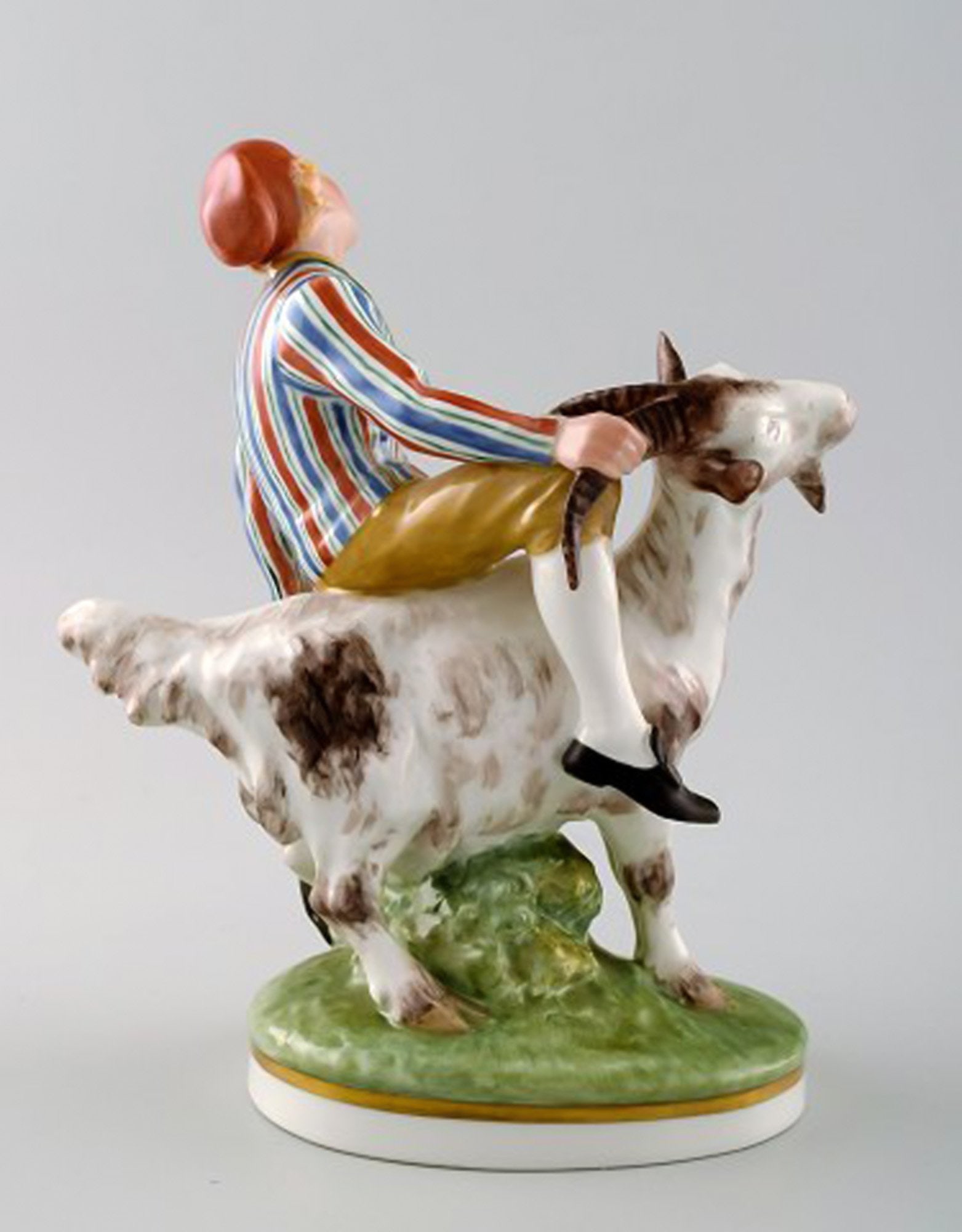 Royal Copenhagen, Julian Marie's mark. Porcelain figure decorated in overglaze, 'Clumsy Hans' No. - 3
