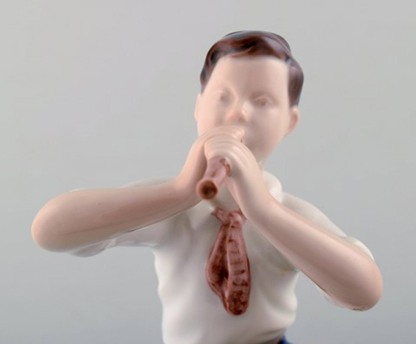 B & G / Bing & Grondahl - boy playing on flute - number 2344. - 4