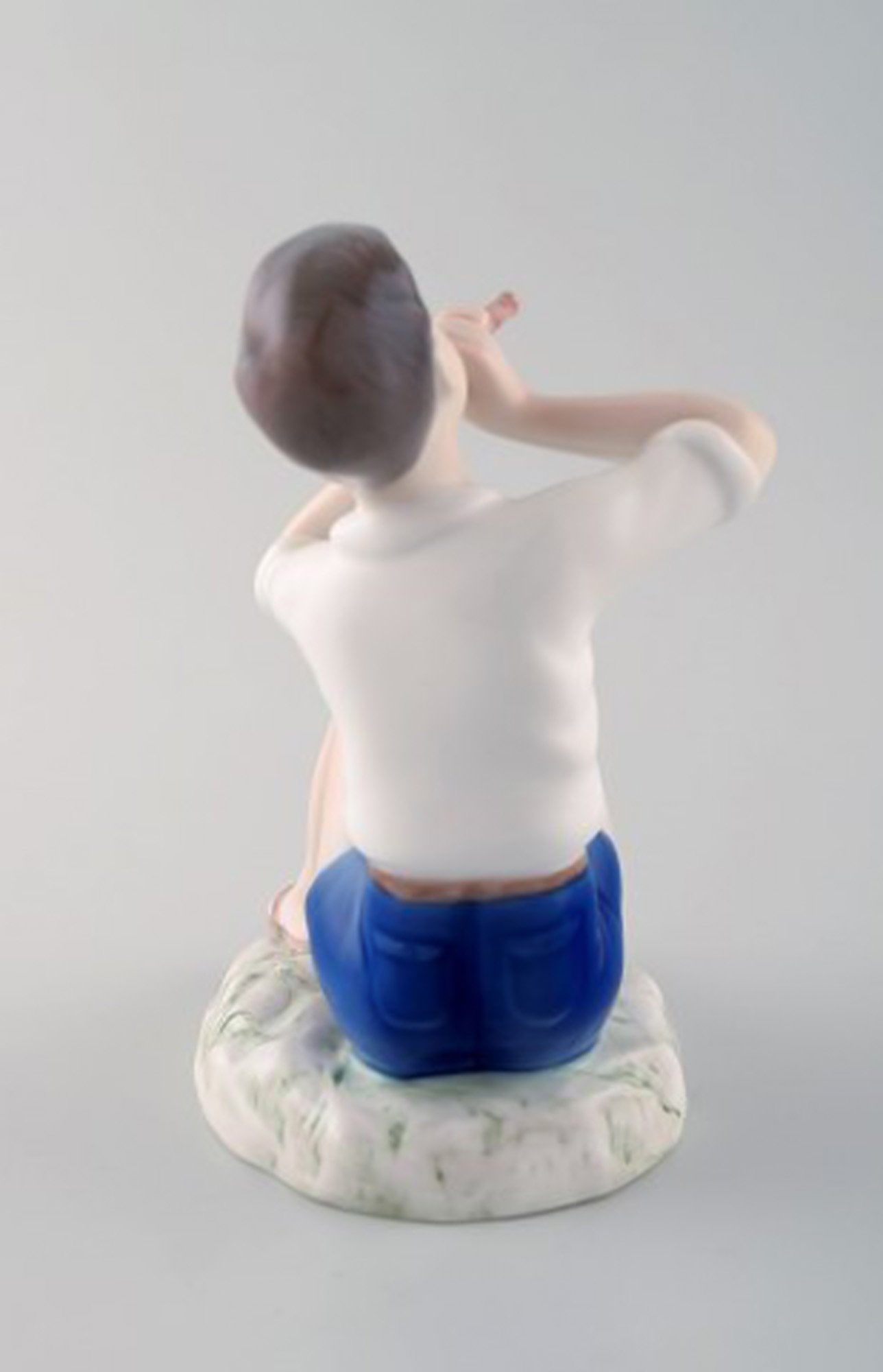 B & G / Bing & Grondahl - boy playing on flute - number 2344. - 5