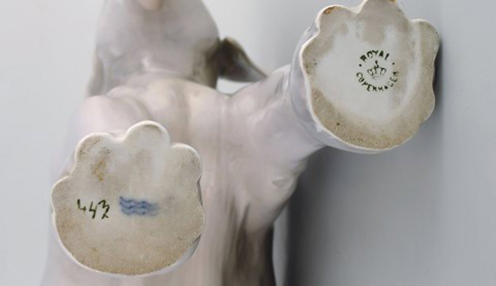 Theodor Madsen for Royal Copenhagen. Rare porcelain figurine. Colossal elephant. Dated ca. 1910. - 8