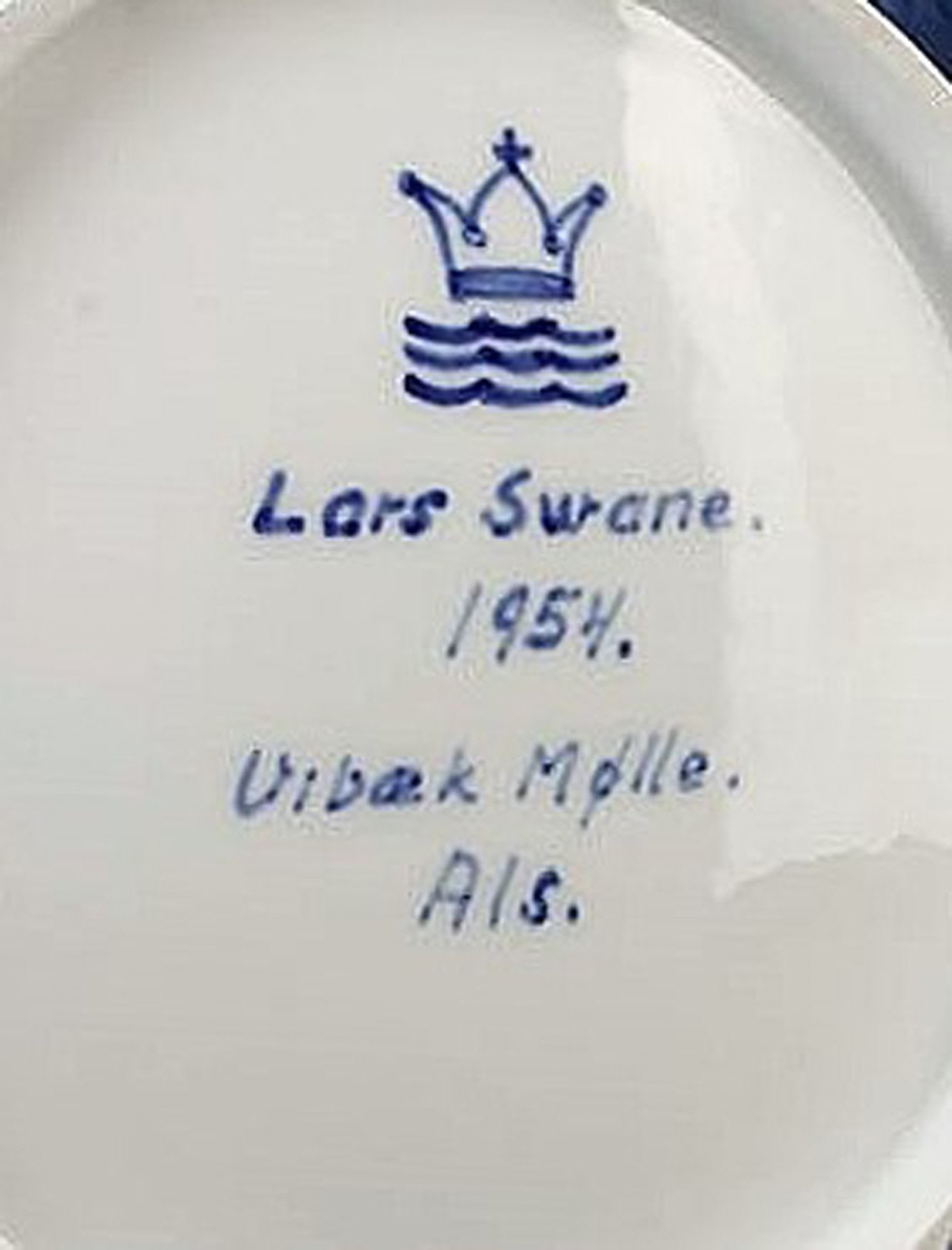 Royal Copenhagen unique dish Lars Swane (1913-2002) - 3