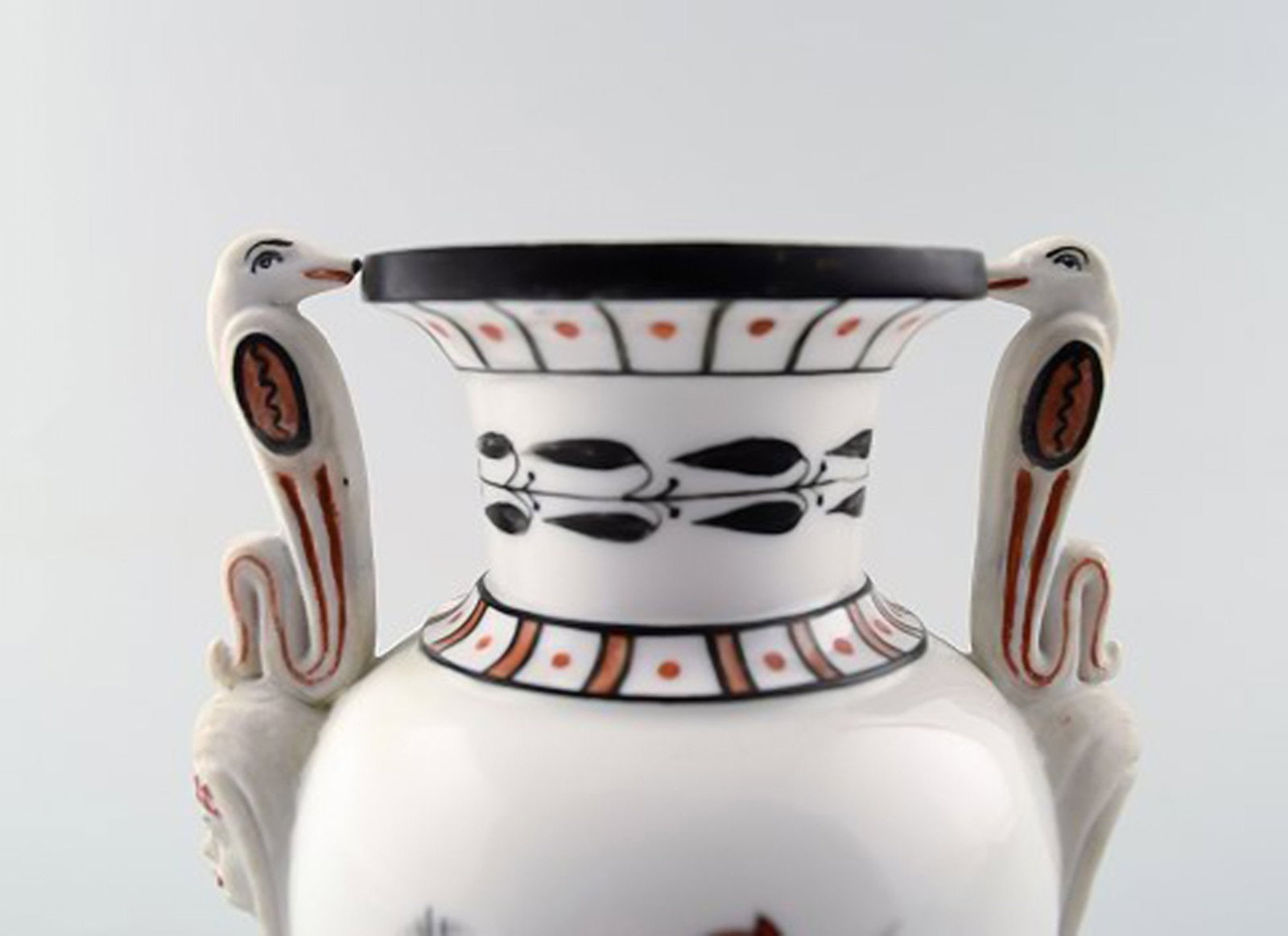Rare Royal Copenhagen vase, Egyptian style. - 3