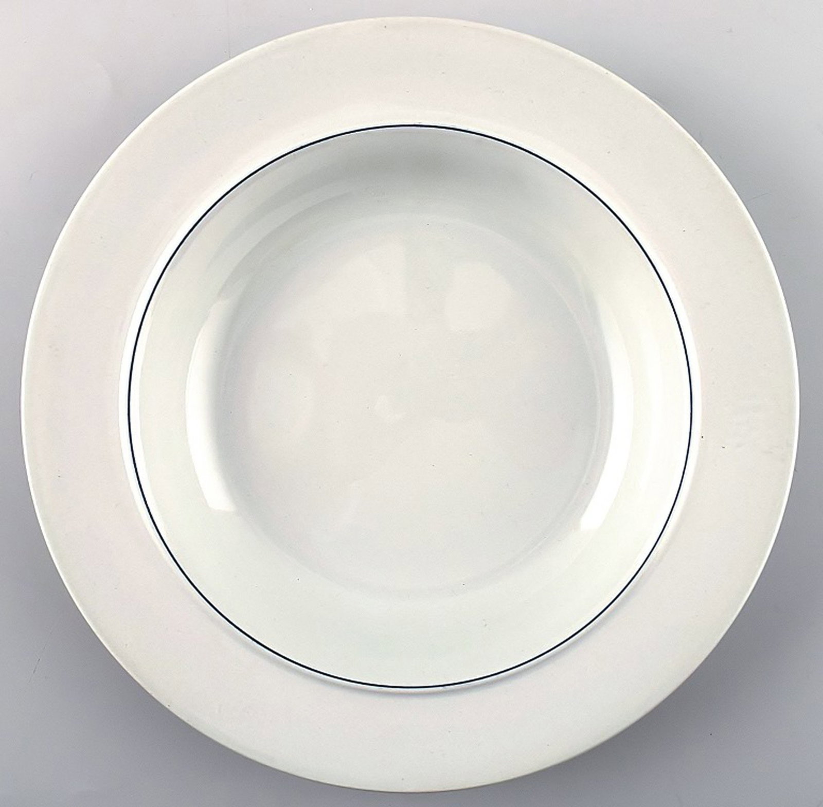 Soup plates soup / pasta / porridge / yoghurt. Aluminia blue line, earthenware. Blue line designed (1 of 3)