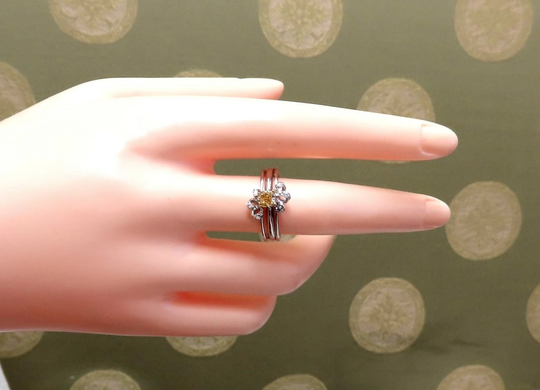 .58ct Natural Fancy Yellow Diamond ring 14 Karat *v - 5