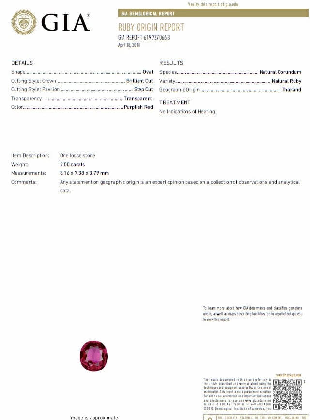 GIA Certified 3.20ct No Heat Red Natural Ruby Diamonds ring 14 Karat *v - 9