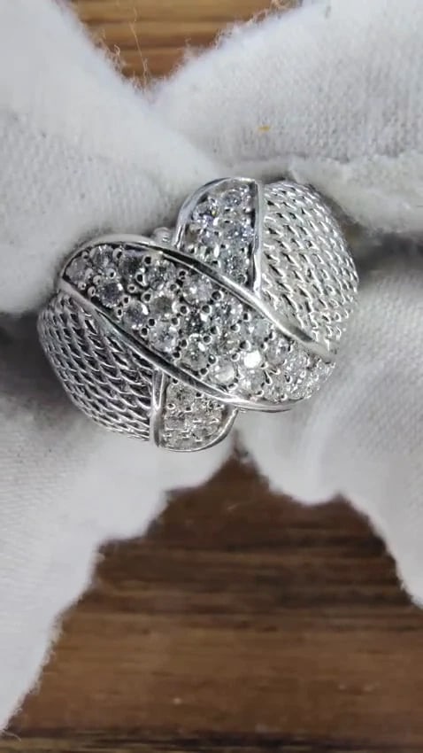 .50ct Natural Diamonds X Ring 14 karat *v - 2