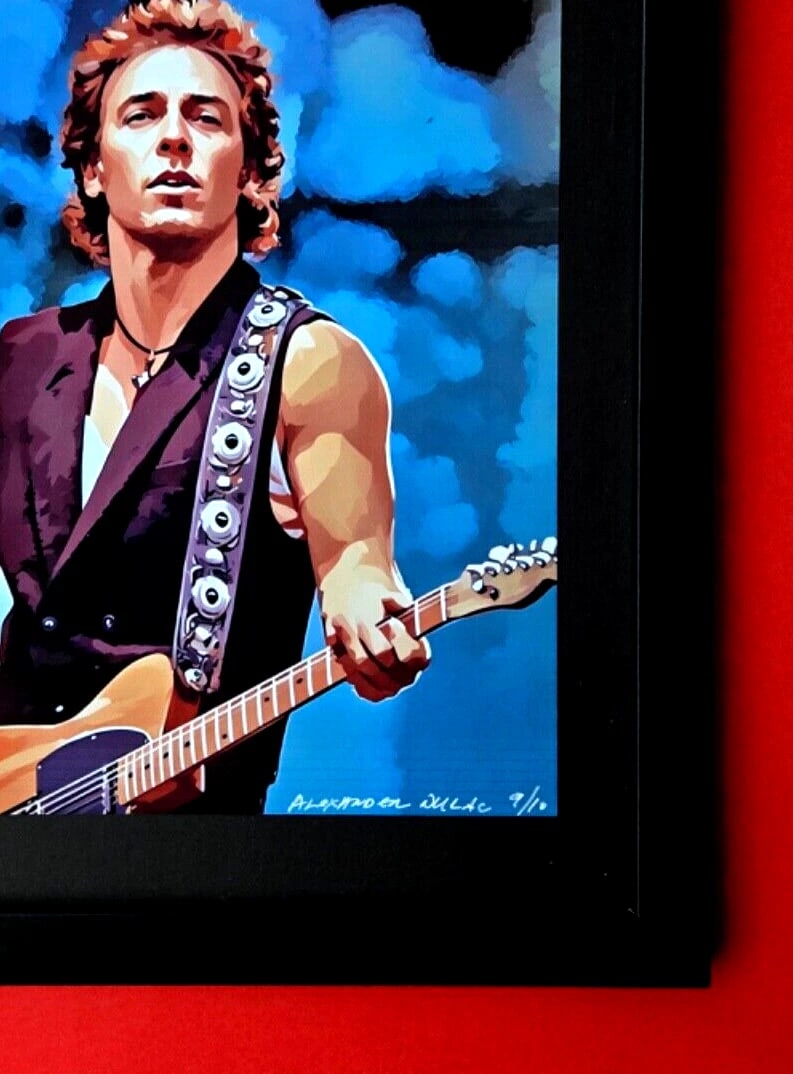 ALEXANDER DULAC | BRUCE SPRINGSTEEN Hand Signed Authentic Print Edof 10 COA+ - 3