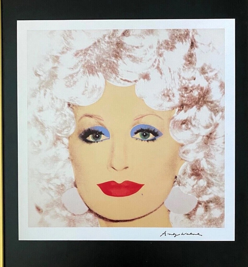 Andy Warhol Dolly Parton Signed 1984 Print Framed Ready to Hang - 2