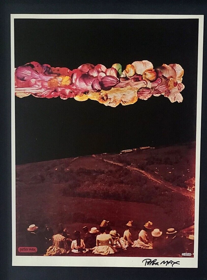 Peter Max | Vintage Print Signed | Mounted & Framed in New Silver - 2