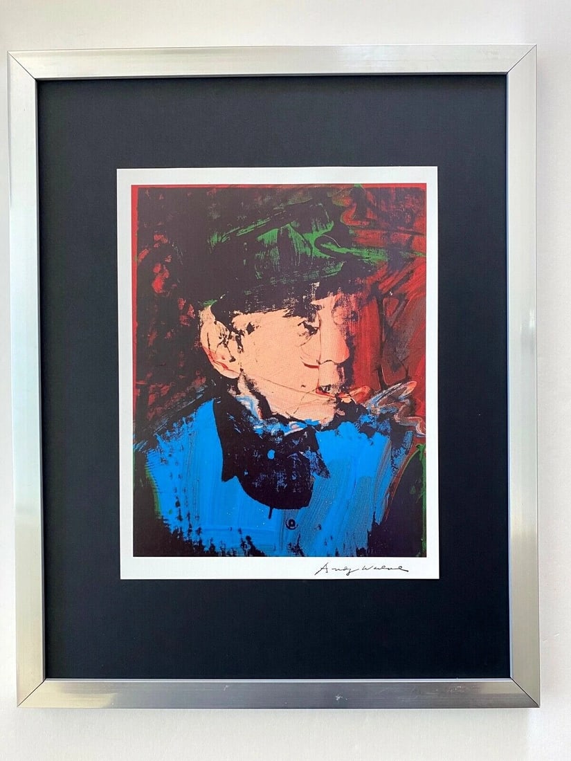 Andy Warhol | Vintage 1984 Man Ray Print Signed | Mounted and Framed (1 of 4)