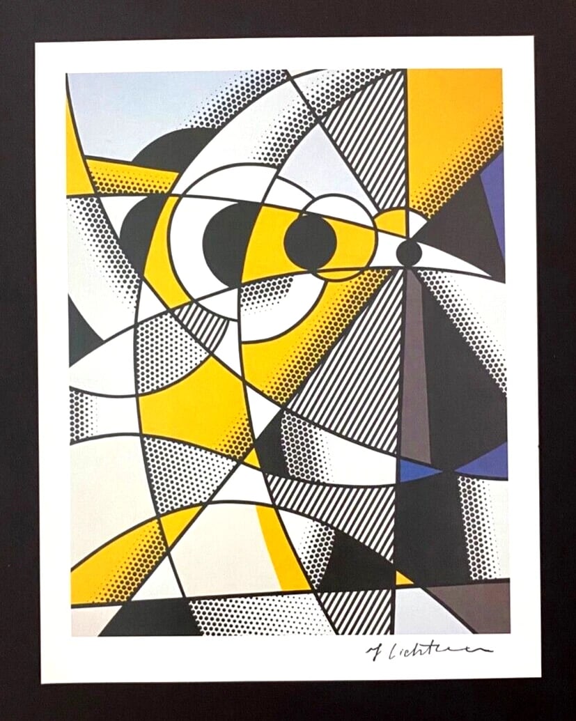 ROY LICHTENSTEIN + 1981 SIGNED PRINT + WITH NEW GOLD FRAME - 2